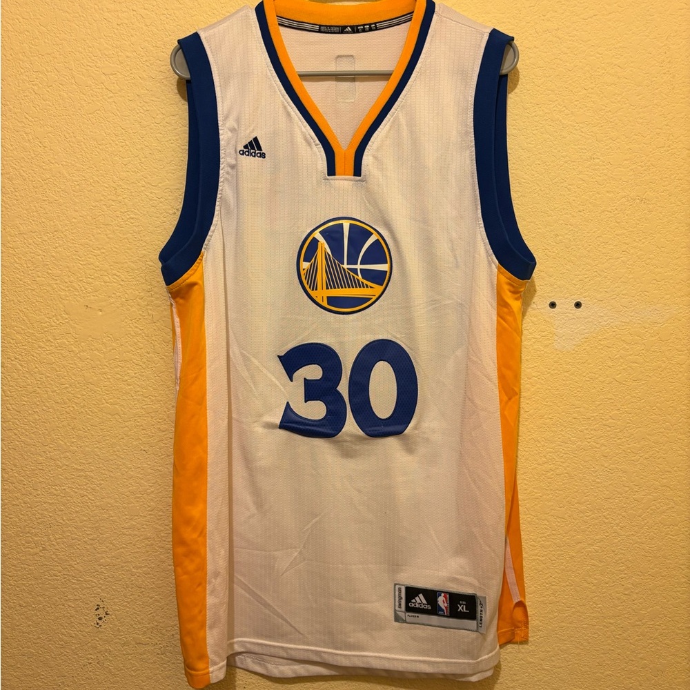 Adidas Golden State Warriors Stephen Curry Christmas 2014 NBA Jersey Size XL